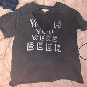 Wish you were beer tshirt